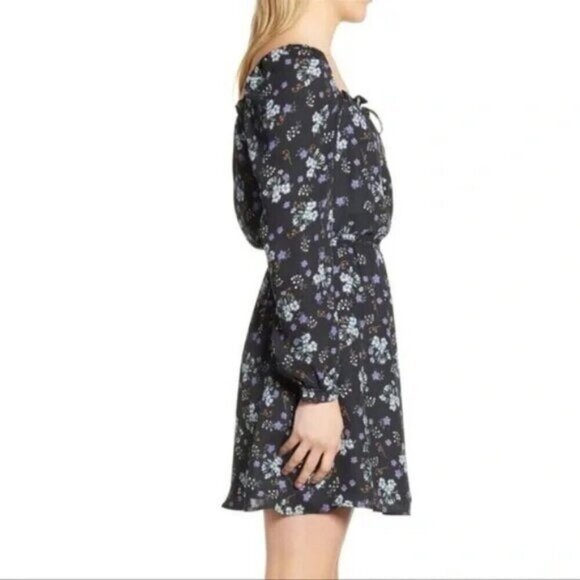 CUPCAKES & CASHMERE Elsie Square Neck Floral Womens Dress Size Small - Picture 7 of 12